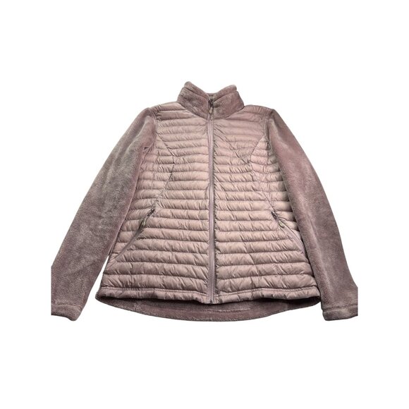 Womens 32 Degrees Heat Quilted Jacket M Soft Plush Fleece Down Puffer Mauve - Picture 1 of 6